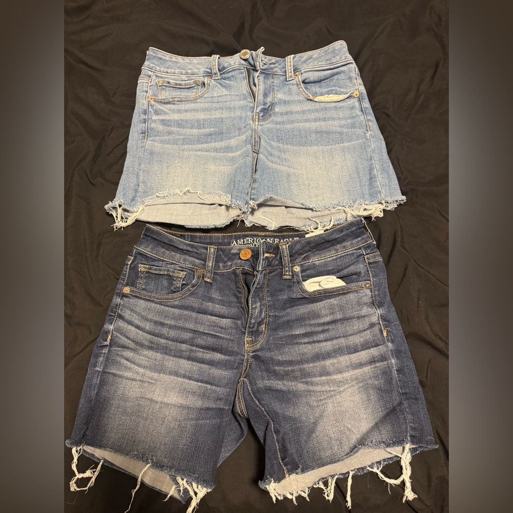 American Eagle Outfitters Light and Dark Blue Denim Set